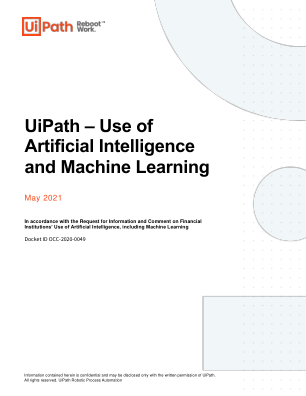 UiPath – 人工智能和机器学习的使用